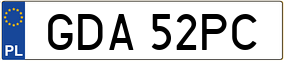 Trailer License Plate